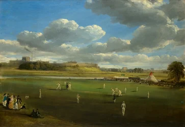 Partido de cricket en Edenside, Carlisle